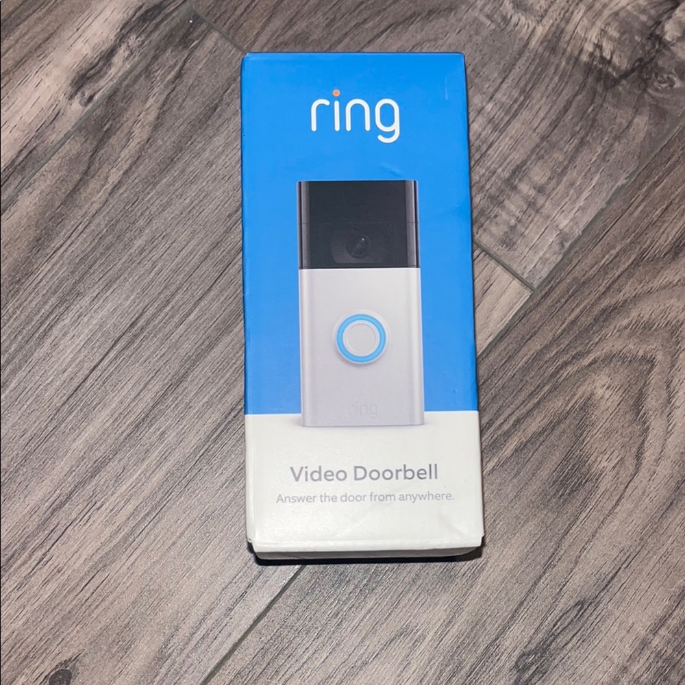 Ring Video Doorbell in Blue and Gray